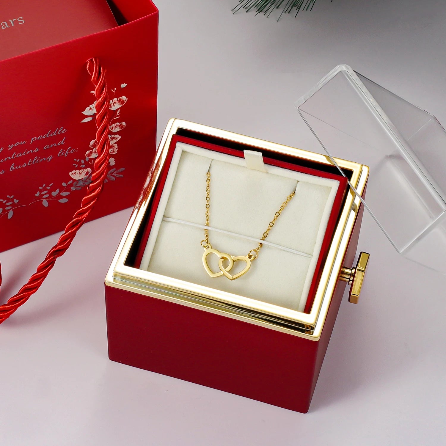 Eternal Rose Box With Necklace